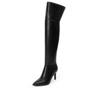 Modatope Black Over The Knee Boots For Women Fashion Sexy Thigh High Long Boots